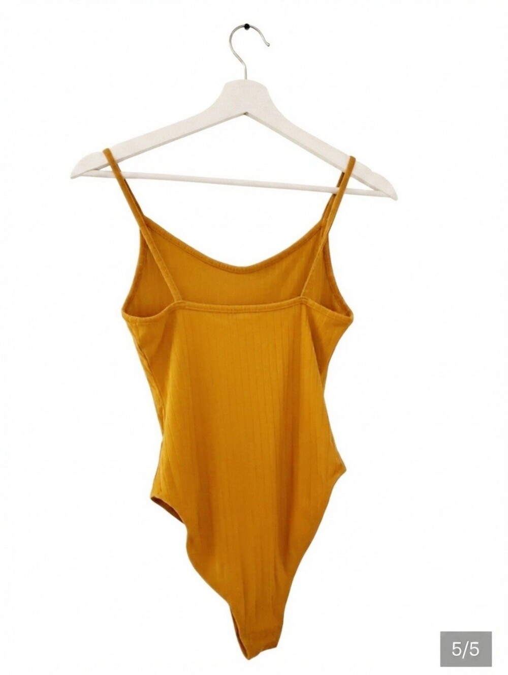Yellow Ribbed Bodysuit - Picture 4 of 5